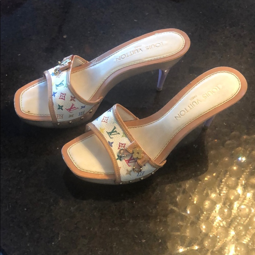 Louis Vuitton multi color stilettos 👠